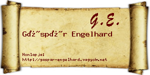 Gáspár Engelhard névjegykártya